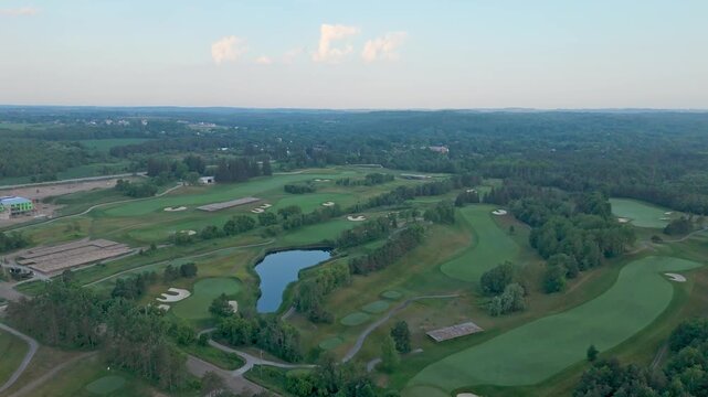 TPC Toronto At Osprey Valley Golf Course During Fall In Caledon, Ontario, Canada.