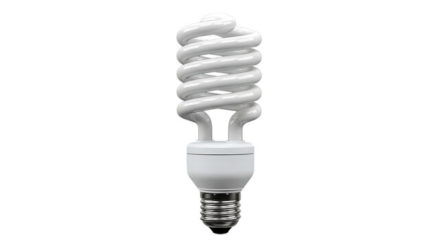 Compact fluorescent light bulb with spiral shape and screw base for energy efficient lighting solutions