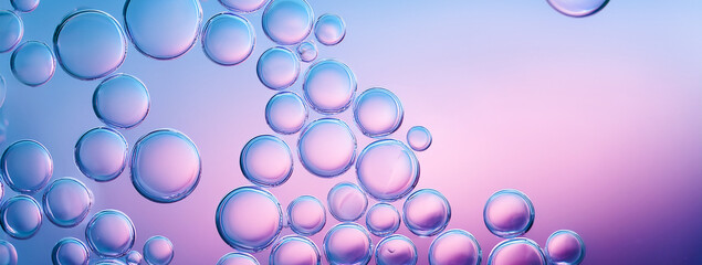 water drops on blue - purple background