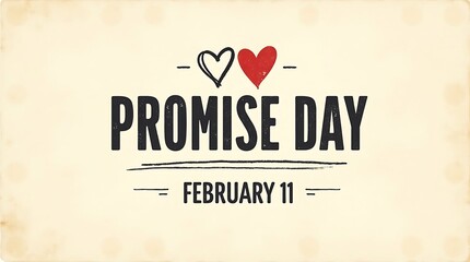 Happy Propose Day Typography hand drawn illustration.