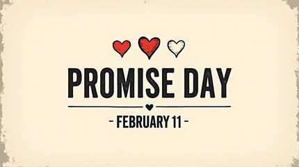 Happy Propose Day Typography hand drawn illustration.