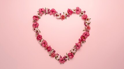 Beautiful Valentine's Day Background with Pink Love Heart.