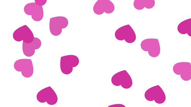 Seamless heart pattern video