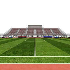Obraz premium 3d render of outdoor futsal arena