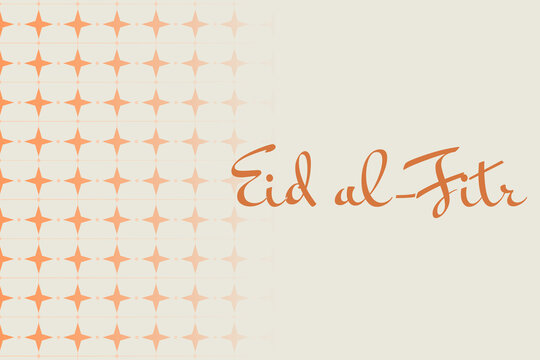 Eid al-Fitr celebration with traditional designs and scripts during Ramadan in a festive setting