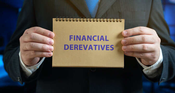Financial derivatives concept. Contracts whose value depends on an underlying asset, like stocks, bonds, commodities, currencies, or indices, used for hedging, risk management, or speculation.