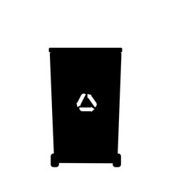 Trash bin icon simple illustration.