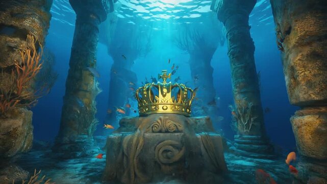 Crown in Atlantis. Neptune.