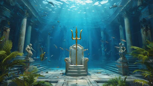 Trident in Atlantis. Neptune.