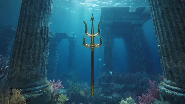 Trident in Atlantis. Neptune.