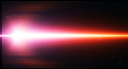 Naklejka premium Vibrant light beam in space