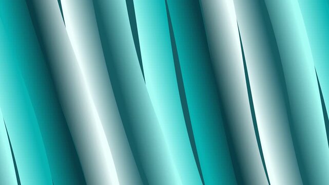 Abstract Teal and White Gradient Stripes Background with Subtle Pixelation