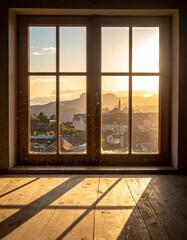 Fototapeta premium Staubpartikel im Sonnenstrahl