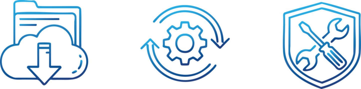 Download Manager Software Update and System Settings UI