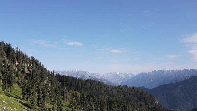 Kite flying in the mountains of Jaaz Banda and Kumrat Valley