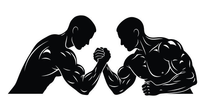 Arm Wrestling Silhouette Images – Browse 1,819 Stock Photos, Vectors ...