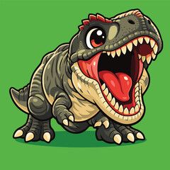 Fototapeta premium cute and adorable t-rex vector images