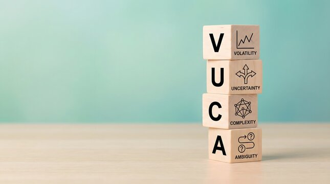 Vuca blocks, volatility, uncertainty, complexity, ambiguity