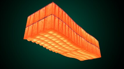 Skin Tissue with Layers, Cells, and Functions anatomy. 3d render