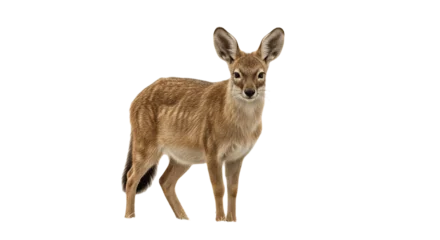 Selbstklebende Fototapeten Rehe young deer isolated on white, png  © Hachi