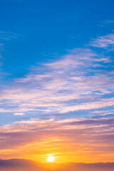 Obraz premium 朝焼けの空