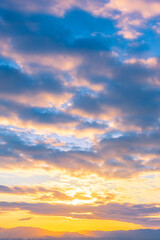 Obraz premium 朝焼けの空