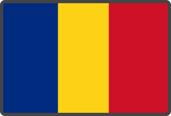 Fototapeta premium romania flag