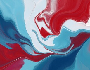 abstract painting can be used as a trendy background for wallpapers posters cards invitations websites modern artwork marble effect painting mixed blue red and white paints