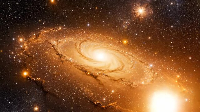 A Stunning Spiral Galaxy in Deep Space - Cosmic Beauty and Wonder.