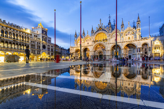 View of St. Mark's Square in Venice (Italy)