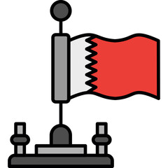 Fototapeta premium Bahrain Icon