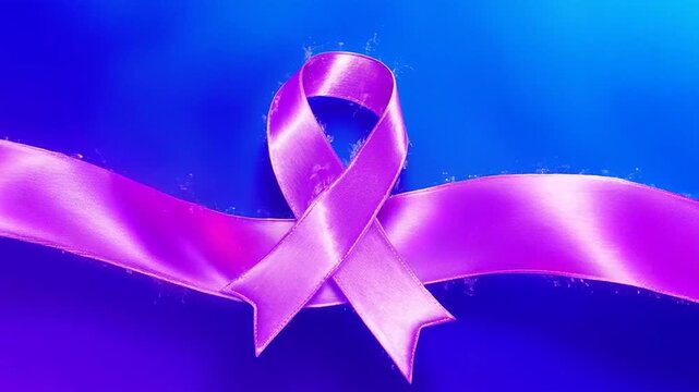 Un elegante lazo morado de sat&eacute;n brillante, s&iacute;mbolo universal del D&iacute;a Internacional de la Mujer. Representa la conmemoraci&oacute;n del 8M y la lucha continua por la igualdad de derechos, la justicia