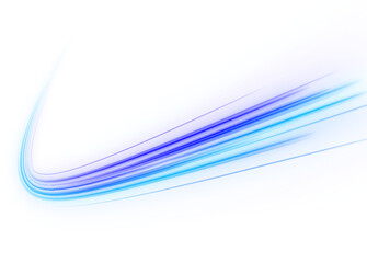 Blue neon streaks sweep across dark backgrounds, producing smooth motion blur and elegant glowing trails. png