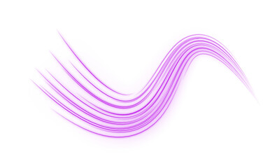 Obraz premium Bright pink brush strokes sweep dynamically across transparent background, forming playful artistic textures. png