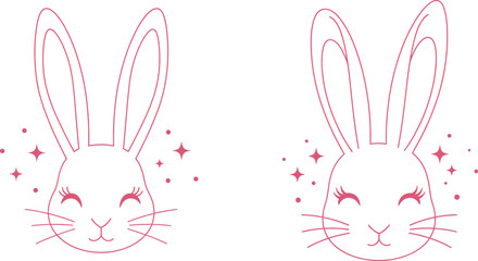 Obraz premium Happy easter bunny doodles bring joy and festive cheer to your holiday