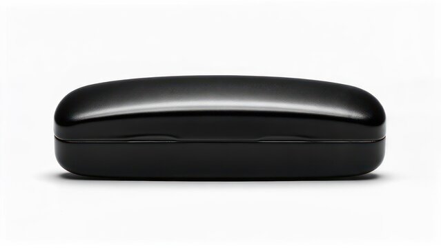 Sleek Black Eyeglass Case - Protective Storage for Spectacles.