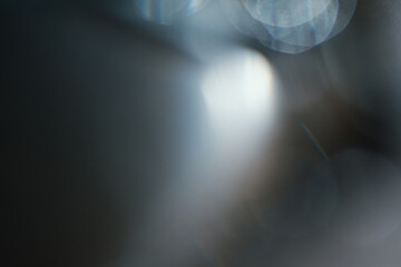 Abstract blurred background from light leak defocused bokeh. Modern glowing backdrop with sunlight overlay effect for your product presentation.