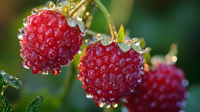 Fresh yumberry berries highlighting natural hydration and freshness photo
