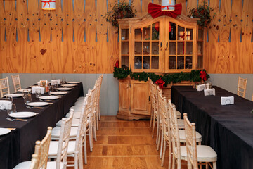 Rustic restaurant interior