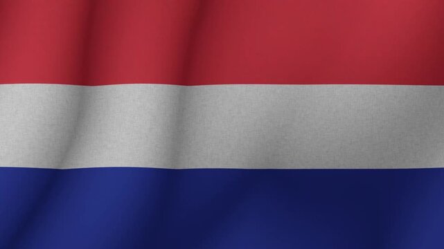 The flag of the Caribbean Netherlands. The evolving Caribbean Netherlands flag in 3d format. 1080p HD animation for presentation