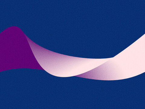 Abstrakter blauer Gradient-Hintergrund mit weichen Wellen und k&ouml;rniger Textur