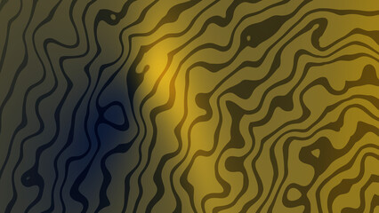 Wavy lines in different shades of gold, suitable for luxury backgrounds, fashion designs, and elegant marketing materials.