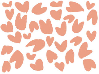 模様, シームレス, 壁紙, イラスト, ベクター, デザイン, 質感, ヒョウ, ハート, 動物, 愛, デコレーション, 印刷, 文科系, 自然, ビンテージ, 葉, 肌, コーヒー, ピンク, 形, 装飾品, 毛皮