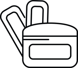 Fototapeta premium Backpack representing school, travel, education, and adventure concept