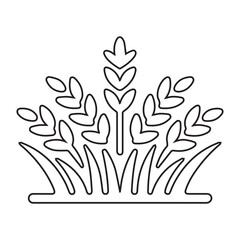 Obraz premium Wheat Grain Field Icon