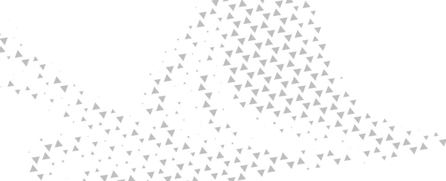 Abstract White Triangle Pattern Background With Minimal Geometry. Modern creative trendy design in vector illustration