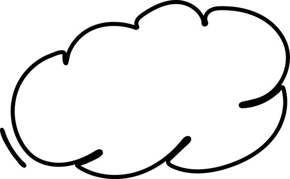 Cloud Style Hand Drawn Bubble