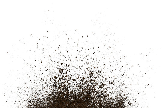  mud splash isolated transparency background.