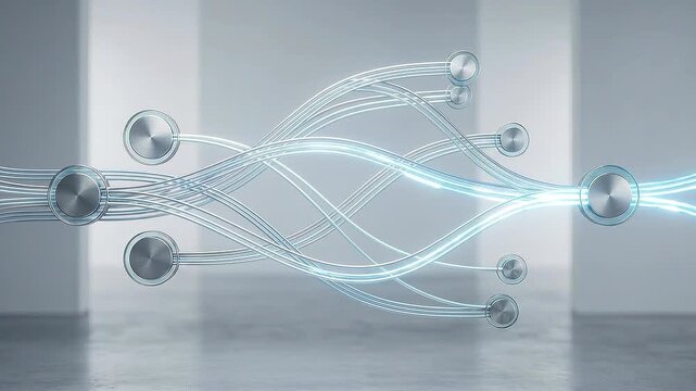 Minimal on-chain flow icon illustrating bitcoin movement between wallets and exchange infrastructure.