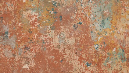 Wall Art With Tropical Plants and Flowers in Bright Colors on a Textured Background in a Room